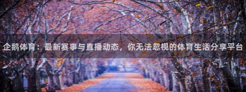 袋鼠体育在线直播免费：企鹅体育：最新赛事与直播动态，你无法忽视的体育生活分享平台